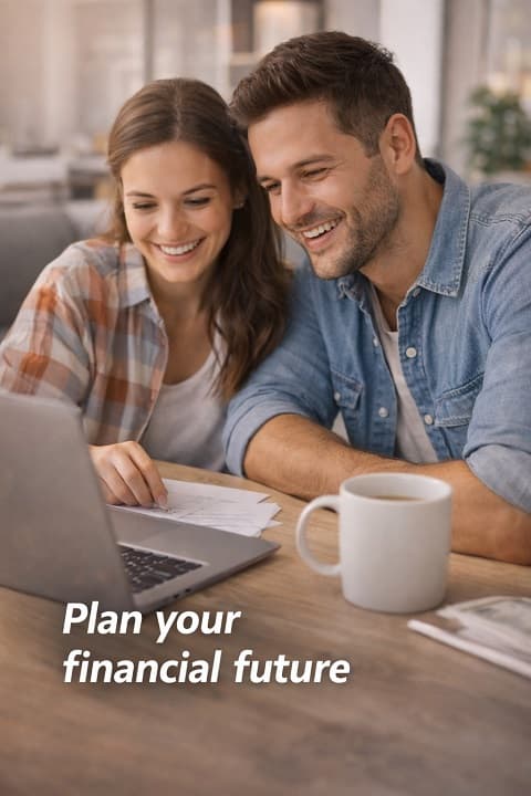 Family planning their financial future together